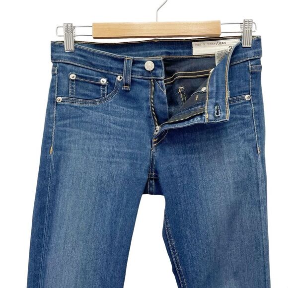 Rag & Bone Cate Mid Rise Skinny Jeans Women’s Size 27 | 4 Joshua Mid Indigo Wash - Picture 8 of 14